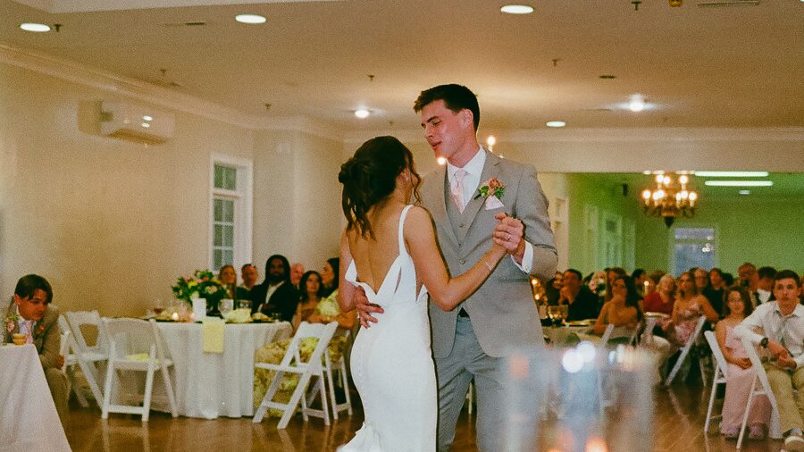 A couple's first dance