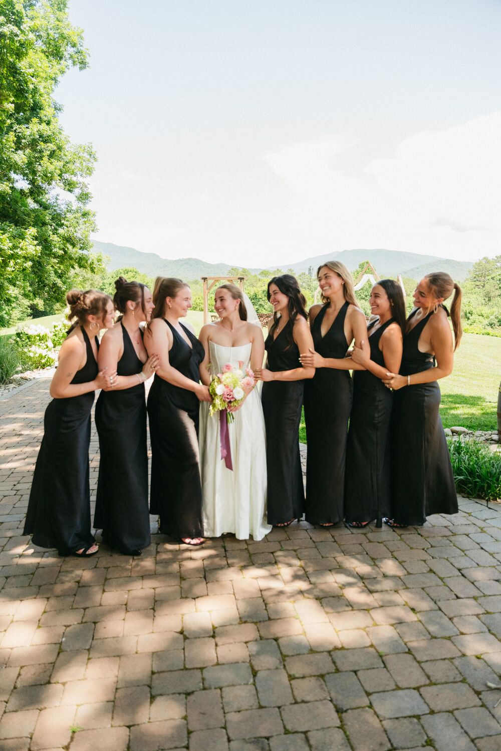 A moment from Maizie and Riley's wedding