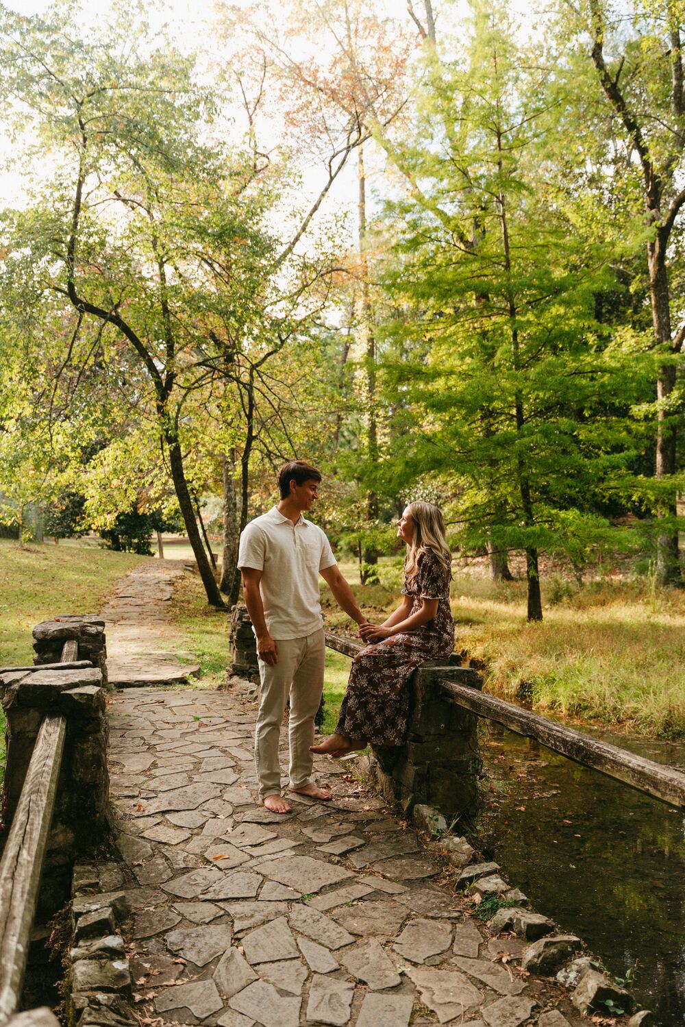 A quiet moment from Abby and Jacob's engagement session